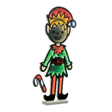 Holiday Elf Ekkolight LED Christmas Decoration 29.25"H Acrylic UL Plug - 0.49 Cube.ft 94333DS
