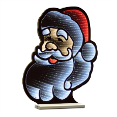 Santa Head Ekkolight LED Christmas Decoration 24"H Acrylic UL Plug - 0.56 Cube.ft 95914DS