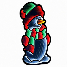 Snowman Ekkolight LED Christmas Decoration 47.5"H Acrylic UL Plug - 2.14 Cube.ft 95944DS