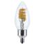 Satco Starfish B11 Smart LED Bulb - 4W, RGB & Tunable White (2700K-5000K), Clear, 120V, Candelabra Base S11242
