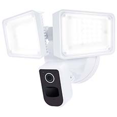 Satco Starfish 36W Smart Outdoor Security Light with Camera - Tunable White, Rectangular, White Finish 65-920