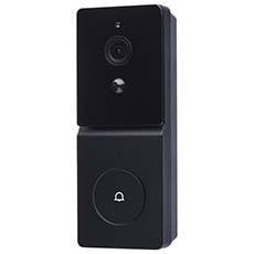 Satco Starfish Smart Doorbell Security Camera - Black Finish 65-936