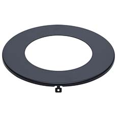 Satco Starfish 4" Flat Wafer Downlight Trim - Round, Black Finish 80-2910