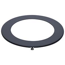 Satco Starfish 6" Flat Wafer Downlight Trim - Round, Black Finish 80-2911