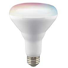 Satco Starfish BR30 Smart LED Bulb - 9.5W, RGB & Tunable White, 800 Lumens, 120V S11255