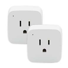 Satco Starfish WiFi Smart Plug - 120V, 10 Amp Outlet, Mini Square, 2-Pack S11269