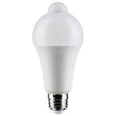 Satco Nuvo Screw-Base Lamp 12W A19 LED 3000K 1050 Lumens 120V PIR Sensor - White S11445