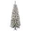 Flocked Pacific Artificial Christmas Tree, Multi-Colored LED Lights - 5.5' VM-A100357LED