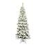 Flocked Pacific Pencil Artificial Christmas Tree - 6.5' x 32
