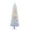 Sparkle White Spruce Pencil Artificial Christmas Tree, Warm White LED Lights - 7.5' VM-A104076LED
