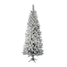 Flocked Pacific Pencil Artificial Christmas Tree - 9.5' x 44" VM-A100385
