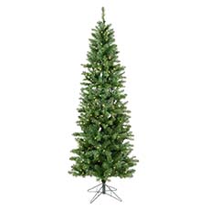 Salem Pencil Pine Artificial Christmas Tree, 500 Warm White LED Dura-lit Lights - 8.5' VM-A103081LED