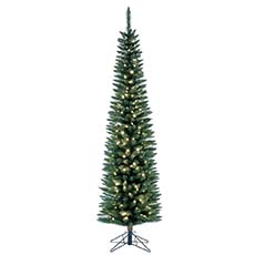 Durham Pole Pine Artificial Christmas Tree, Warm White LED Dura-lit Lights - 5.5' VM-A103656LED
