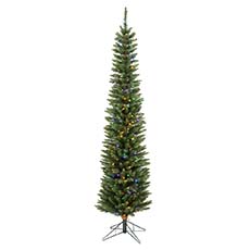 Durham Pole Pine Artificial Christmas Tree, Multi-Colored LED Dura-lit Lights - 8.5' VM-A103682LED