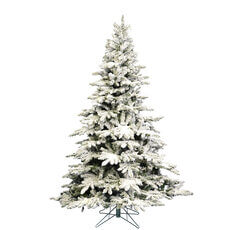 Flocked Utica Fir Artificial Christmas Tree - 6.5' x 59" VM-A895165