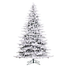Flocked Utica Fir Artificial Christmas Tree - 9' x 72" VM-A895180