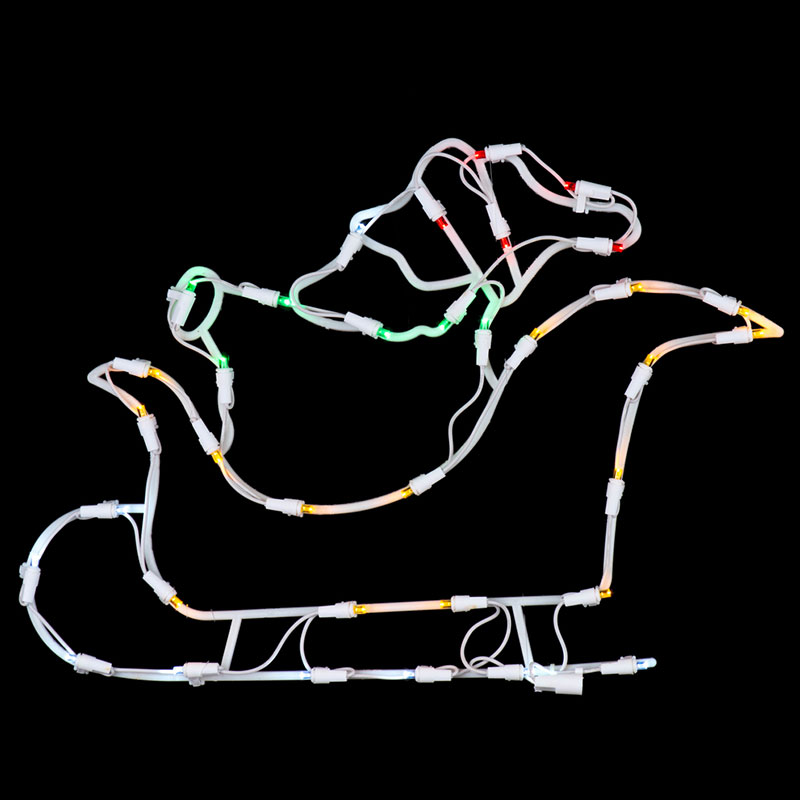 Santa Sleigh Window Décor - 35L LED  VM-490530