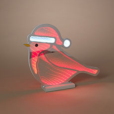 Holiday Cardinal LED Infinity Light - 15.6" GC2798290