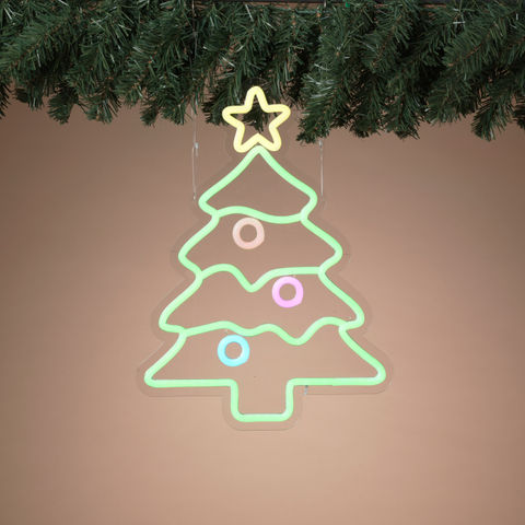 LED Neon Christmas Tree Sign – 14.95" – USB Powered GC2853550