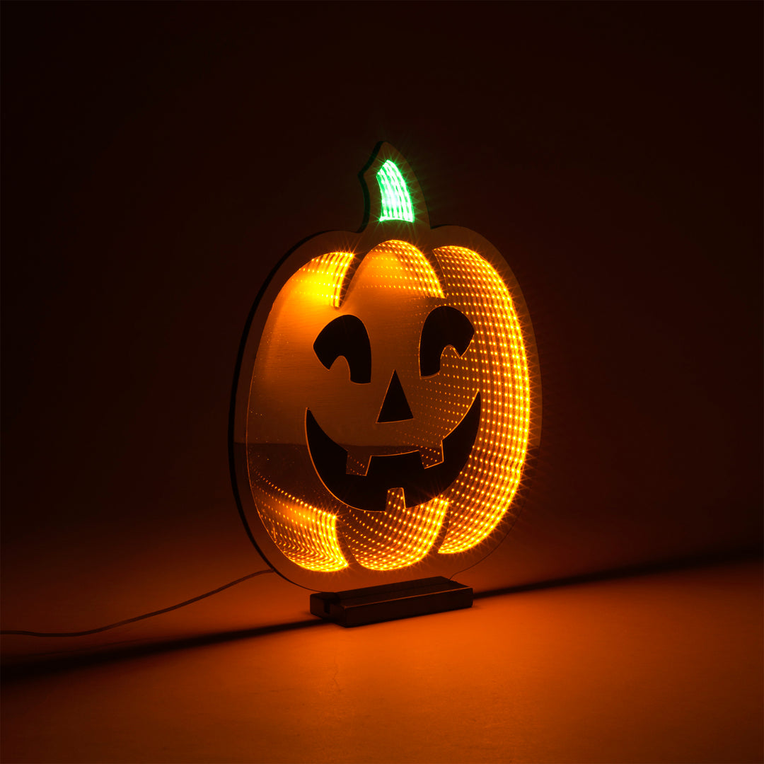 Halloween Pumpkin LED Infinity Light – 18.9" – Double Sided – USB GC2800610