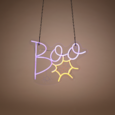 Electric Neon Halloween BOO Window Light GC2793130